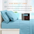 thumbnail image 6 of Elegant Comfort 4-Piece Quilted Bed Sheet Set - Gift Box - 1500 Series Softness - Wrinkle Resistant - All Around Elastic Fitted Sheet, Deep Pocket, Twin XL, Aqua, 6 of 6