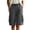 *Gray, variant on VBVC Women's Adjustable Elastic Waist Cargo Shorts , Summer Hiking Athletic Shorts For Women , Ladies' Knee Length Bermuda Shorts with Multi Pockets,Army Green,S-3XL