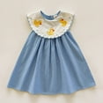 thumbnail image 2 of Toimothcn Children Girls Dresses Sleeveless Cartoon Duck Printed Plaid Dress Soft Breathable Summer Dresses Lovely Girl's Sundress, 2 of 7
