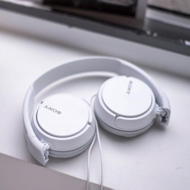 SONY Over On Ear Mejor estéreo Extra Bass Auriculares portátiles para Apple iPhone iPod / Samsung Galaxy / mp3 Player / 3.5mm Jack Plug Cell Phone (Blanco)