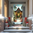 thumbnail image 6 of Elastic Christmas Door Cover For Wall And Front Porch Decor, Large Holiday Themed Fabric Banner For Seasonal Party And Home Celebration Displays, 6 of 6