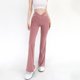 thumbnail image 1 of MKLEKYY Leggings de cintura alta para mujer, calados, acampanados, para yoga y fitness, informales, modernos, para entrenamiento, 1 of 4