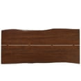 thumbnail image 5 of 96 Inch Dining Table, Walnut Gold, Wood, Rectangular, Mid Century Kitchen Cafe Bistro Hospitality Restaurant, Modern Contemporary HB34396, 5 of 10