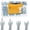 110, variant on 110 count Heavy Duty Metal Drywall Anchors and Screws Kit, Easy Self Drilling, Durable & Renter Friendly, Anchors for Sheetrock,Hollow Wall, Shelves,Mirrors,Wall Decor,Pictures