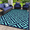 navy blue & jade green, variant on DEORAB Outdoor Rugs Waterproof Plastic Straw Mat 6'x9' Reversible for RV Patio Deck Beach Black & Brown