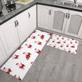 thumbnail image 2 of White Christmas Santa Pattern Kitchen Rugs Sets Of 2,Anti Fatigue Kitchen Mat Rugs Non Slip Washable,Decorative Kitchen Floor Mats for Kitchen,Sink,Laundry,17"x30"+17"x47", 2 of 7