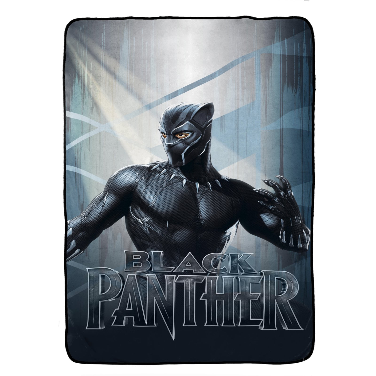 3D BLACK PANTHER FAUX FUR ANIMAL FLEECE THROWS Over Sofa Bed Blanket Soft & Warm