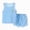 Light Blue, variant on Kids Boys Sports Shorts Sets Active Shorts Sets Quick Drying Vest Set Summer Ice Silk Clothes Wear Summer Activewear Sets
