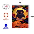 thumbnail image 2 of Toland Home Garden Halloween Owl Jack O Lantern Halloween Flag Double Sided 28x40 Inch, 2 of 5