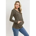 thumbnail image 2 of Basic Maternity V-Neck Hoodie, 2 of 3