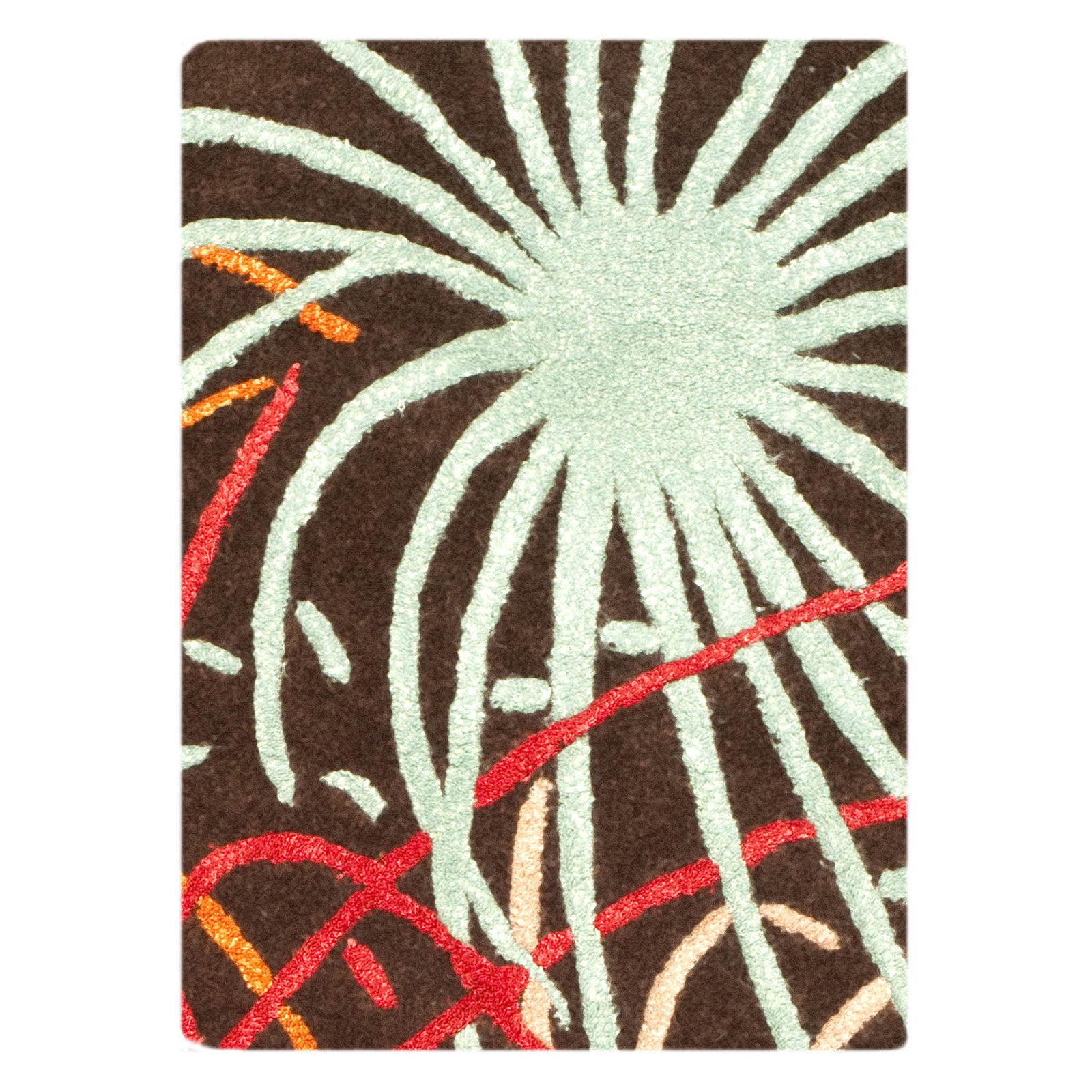 Multi Brown Safavieh Soho Collection SOH757B Handmade Premium Wool & Viscose Area Rug 5' x 8' Multi Brown Safavieh Soho Collection SOH757B Handmade Premium Wool & Viscose Area Rug 5' x 8'