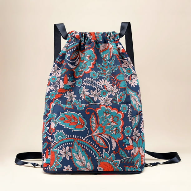Mochila plegable para mujer Mochila de viaje con cordon impermeable Mochila deportiva para gimnasio Bodega Aurrera en linea
