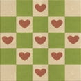 thumbnail image 1 of Ahgly Company Indoor Square Patterned Ginger Brown Green Area Rugs, 8' Square, 1 of 6