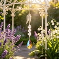 thumbnail image 4 of Crystal Suncatcher Wind Chime, Light Reflecting Glass Pendant, Elegant Handicraft Hanging Decor, Delicate Light Catching Ornament for Courtyard Balcony Indoor Birthday Housewarming Festival Gift, 4 of 6