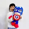 thumbnail image 3 of Juguete de peluche de superhéroe para decoración de habitación, muñeco de juguete de felpa de 45cm, Iron man, Spider man, Capitán América, adorno para cama, sofá, almohada de sujeción, regalo, 3 of 5