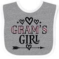thumbnail image 3 of Inktastic Grams Girl Grandchild Girls Baby Bib, 3 of 4
