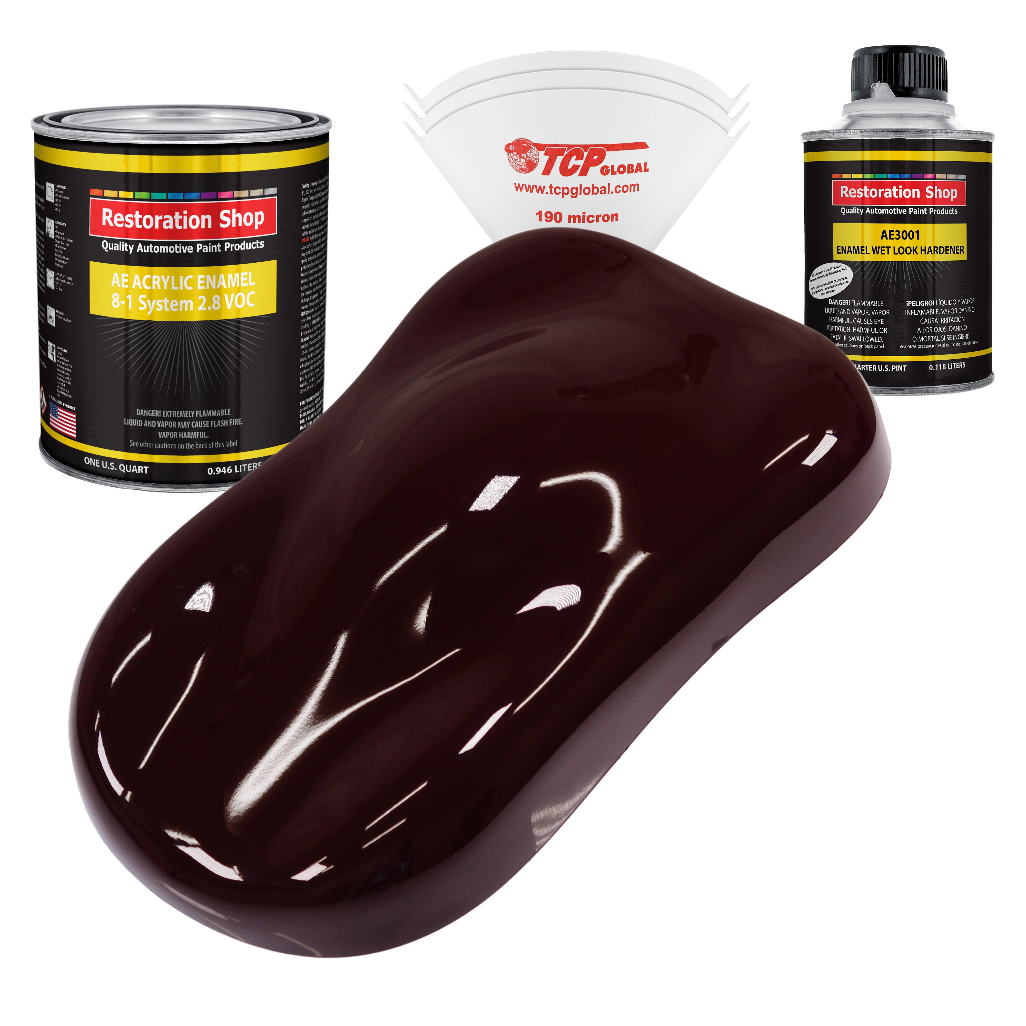 Restoration Shop - Royal Maroon Acrylic Enamel Auto Paint - Complete