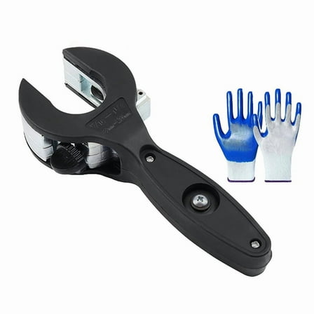 Ratcheting Tubing Cutter, 2 in 1 Close Quarters Tube Compact Cutter, Ratcheting PVC Cutter, Tubing Cutter 1/4In to 7/8In