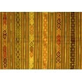 thumbnail image 1 of Ahgly Company Machine Washable Indoor Rectangle Oriental Yellow Traditional Area Rugs, 7' x 10', 1 of 4
