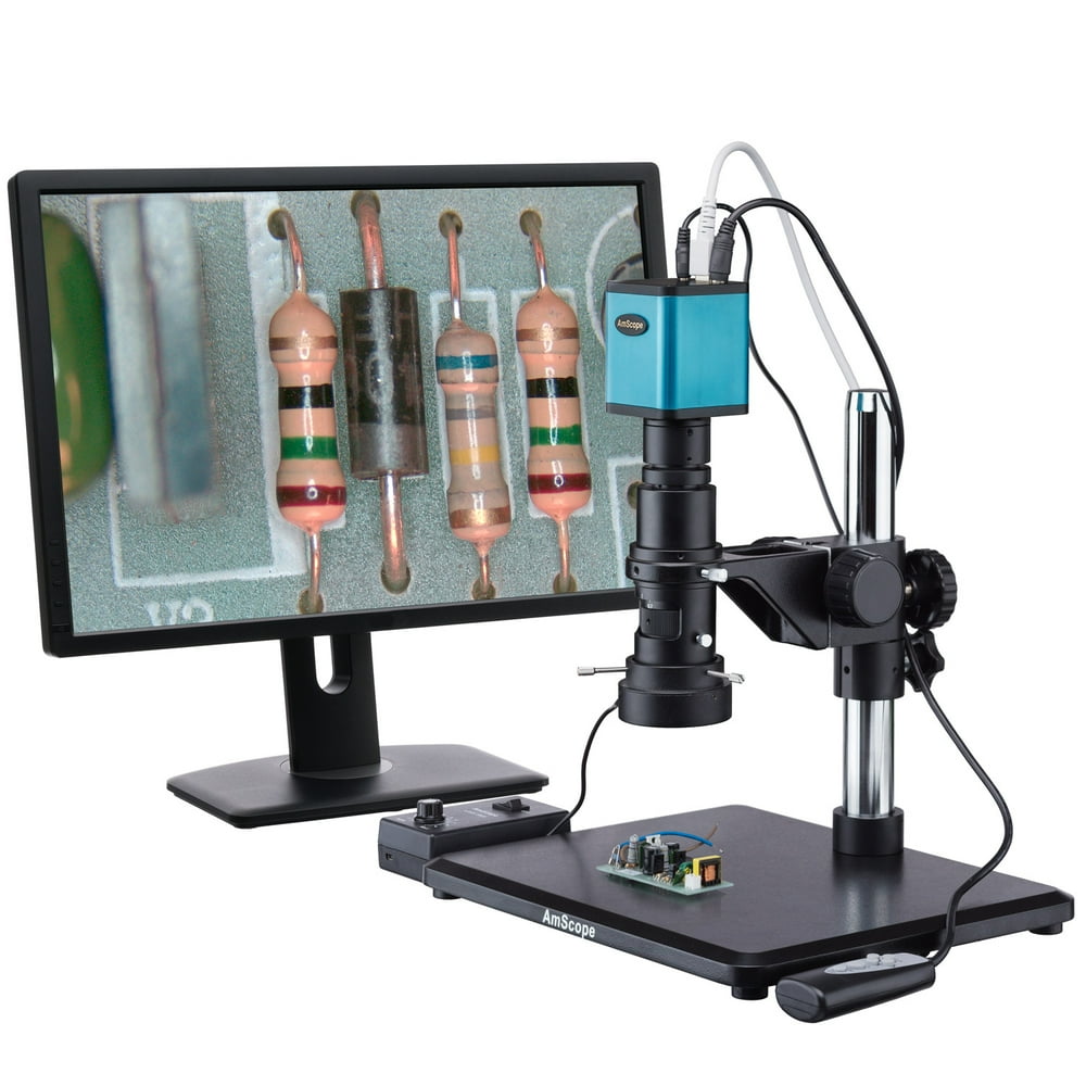 AmScope Industrial Inspection Zoom Monocular Microscope with Auto Focus
