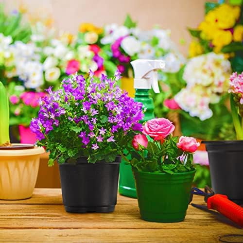 Plant Nursery Pots with Humidity Dome 4" Soft Transparent Plastic Gardening Pot Planting Containers Cups Planter Small Starter Seed Starting Trays for Seedling with 10pcs Plant Labels，30 Sets…