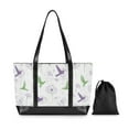 thumbnail image 7 of FORMRS Laptop Tote Bag for Women with 15.6" Computer Compartments Handbag, Purple Birds, 7 of 7