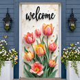 thumbnail image 6 of Colorful Floral Live Happy Banner Vibrant Bird Floral Display Butterfly Accent Spring Inspired Bird Backdrop for Home Decoration Garden Party Photo Shoot, 6 of 9