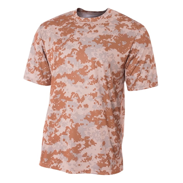 N3256 A4 HOMBRE CAMO PRFMNCE SS CAMISETA SAND CAMO 2XL Nave de la gota A4 N3256