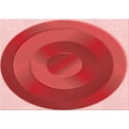 thumbnail image 1 of Ahgly Tapis Rectangulaire Lavable en Machine Intérieur Transitionnel Rouge Pastel Rose, 6 Pieds x 9 Pieds, 1 of 7