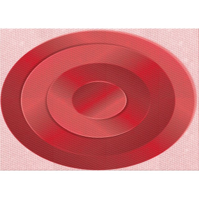 Ahgly Tapis Rectangulaire Lavable en Machine Intérieur Transitionnel Rouge Pastel Rose, 6 Pieds x 9 Pieds
