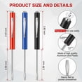 thumbnail image 2 of BlinkLLX Magnetic Plastic Flat Head Screwdriver Set 12 Piece, 2 of 7