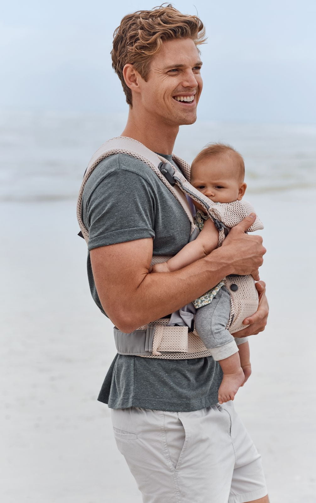 Ergonomic BabyBjorn Baby Carrier One Air, Wearable 3D Mesh for