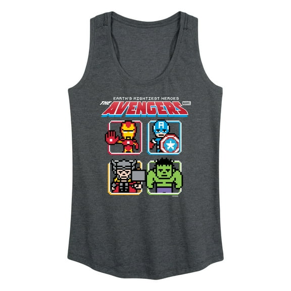 Marvel - Avengers 8Bit - Women's Raceback Geaphic Tank Top