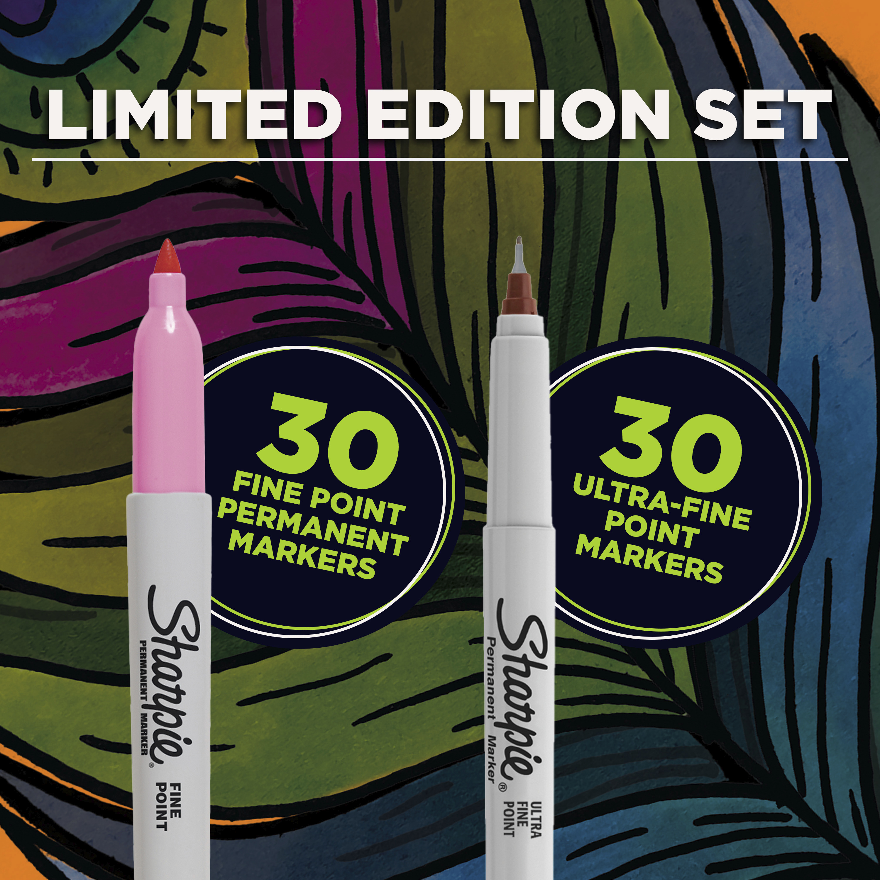 Sharpie Permanent Markers, Limited Edition, Assorted Colors Plus 1 Mystery Marker, 60 Count - image 4 of 9