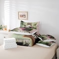 thumbnail image 5 of Feelyou Cute Panda Lover Twin Bedding Sets 7-Piece for Kid, Western Leaf Botanical Bedding Comforter Set, Kawaii Cartoon Animal Reversible Sheet Sets, Breathable Home Decor, 5 of 7