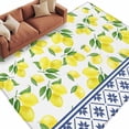 thumbnail image 2 of 5'x8' Area Rugs, Yellow Lemons Indoor Outdoor Area Rug for Living Room Bedroom, Watercolor Summer Botanical Elegant Pastoral Washable Bathroom Rugs Kitchen Floor Carpet Mats Home Decor Aesthetic, 2 of 8