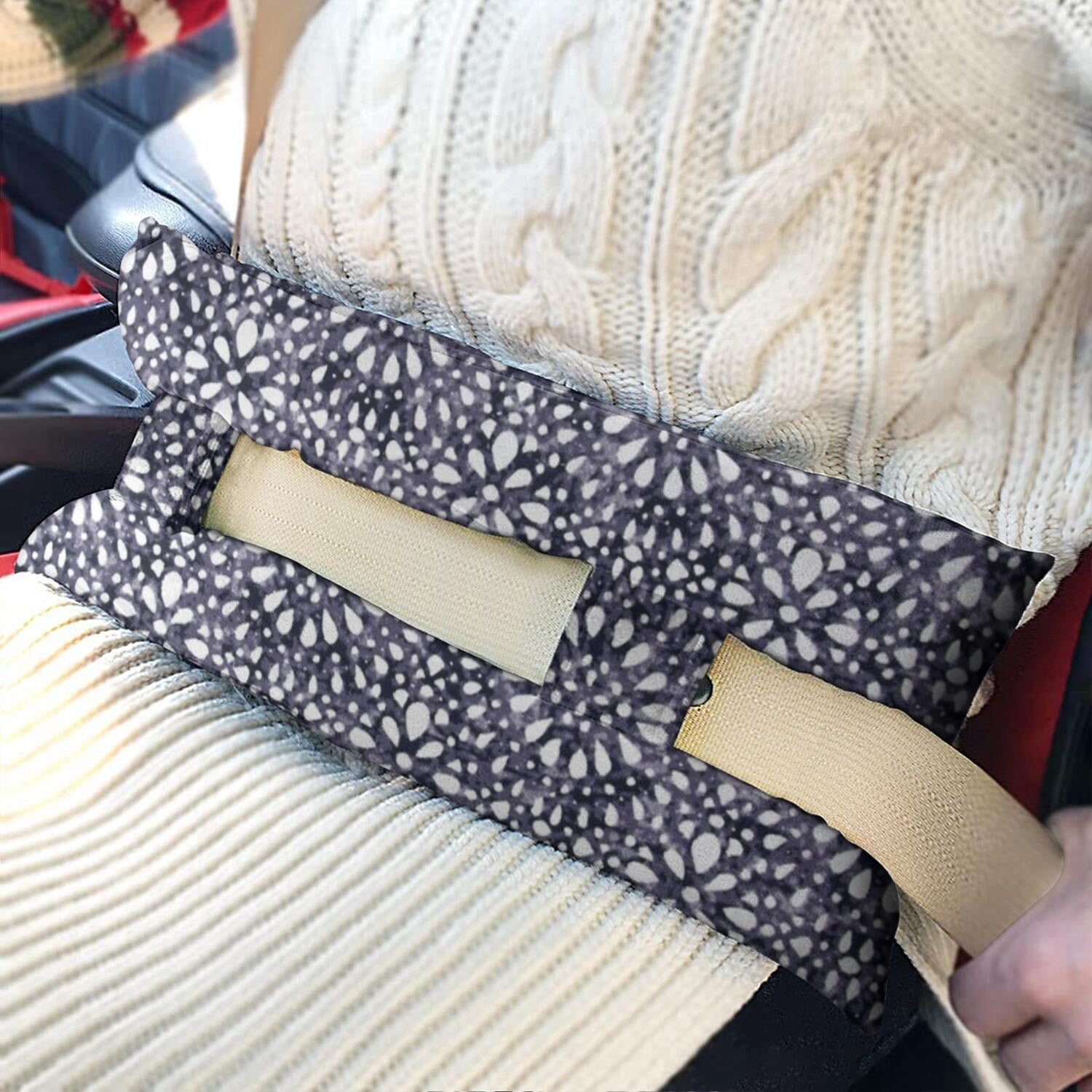 Abstract Design Mastectomy Pillow - Post Heart Surgery Seatbelt Cushion, Ethnic Inspired, Lightweight