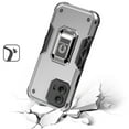 thumbnail image 2 of For Motorola Moto G Power 5g 2024 OPTIMUM Magnetic Ring Stand Hybrid Case Cover - Silver, 2 of 3