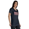 thumbnail image 2 of Inkmeso Hug Me I'm Vaccinated Funny Pro-Vaccine Women Shirt V-neck T-shirt, 2 of 9