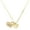 Gold, variant on Silver-tone Small Rose Outline - Large Goldtone Big Sister Heart Charm Necklace, 17.5"+2" Extender