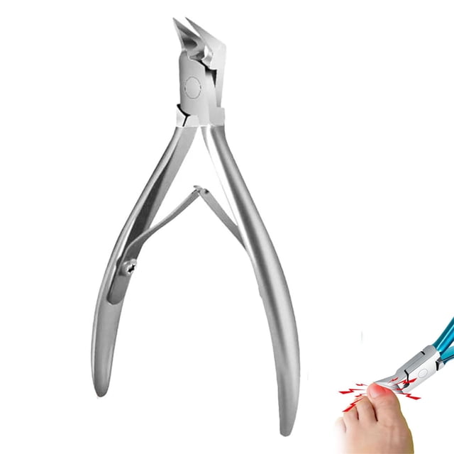 Fiudx Cortaúñas de Acero Inoxidable, Cortaúñas Fácil de Usar con Recogedor, Cortaúñas Automático, Solución para Uñas Gruesas, Cuidado de Personas Mayores, Diseño Ideal para Viajes.