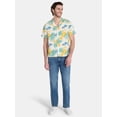 thumbnail image 2 of Blue Moon Men's and Big Men's Button Up Shirt with Short Sleeves, Sizes XS-5XL, 2 of 5