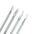 thumbnail image 3 of Manicure Double-headed Dead Skin Push Stainless Steel Care Tools, 3 of 5