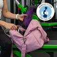 thumbnail image 5 of Purple Black Ornament Eye Pattern Hot Yoga Mat Towel Non Slip for Hot Yoga - Quick-Drying Yoga Mat Cover with 4 Corner Pockets with Travel Bag - Hot Yoga Towel Non Slip 70"x26", 5 of 6