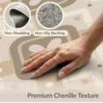 thumbnail image 3 of ODIKA 2'x3' Tan Geometric Diamond Medallion Washable Doormat Quatrefoil Motif Sisal Style Traditional Non-Slip, Low Pile for Entryway, Kitchen, Laundry Room, 3 of 4