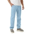 thumbnail image 4 of Mens Cargo Pants Men's Fleece Casual Outdoor Straight Pant Elastic Waist Baggy Sweatpants with Multiple Pockets, 4 of 4