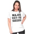 thumbnail image 3 of Major Key Success Motivational Womens Fitted Plus Size Graphic Tee Brisco Brands 2X, 3 of 5