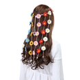 thumbnail image 5 of Ludlz Women Flower  Headband Floral Crown - Bohomain Sunflowers Tassel Beads Adjust Flower Headdress Garland Hair Accessories, 5 of 5