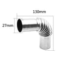 thumbnail image 3 of Clips Pipe Connector Exhaust Exhaust Pipe Pipe Stainless Steel 25 Mm Auxiliary Heater Connector Pneumatics Tool, 3 of 10