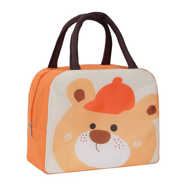 CSChome Reusable Lunch Bag Lunch Box Portable Fridge Thermal Lunch Box Container with Handle Zipper Closure Waterproof Cooler Pouch